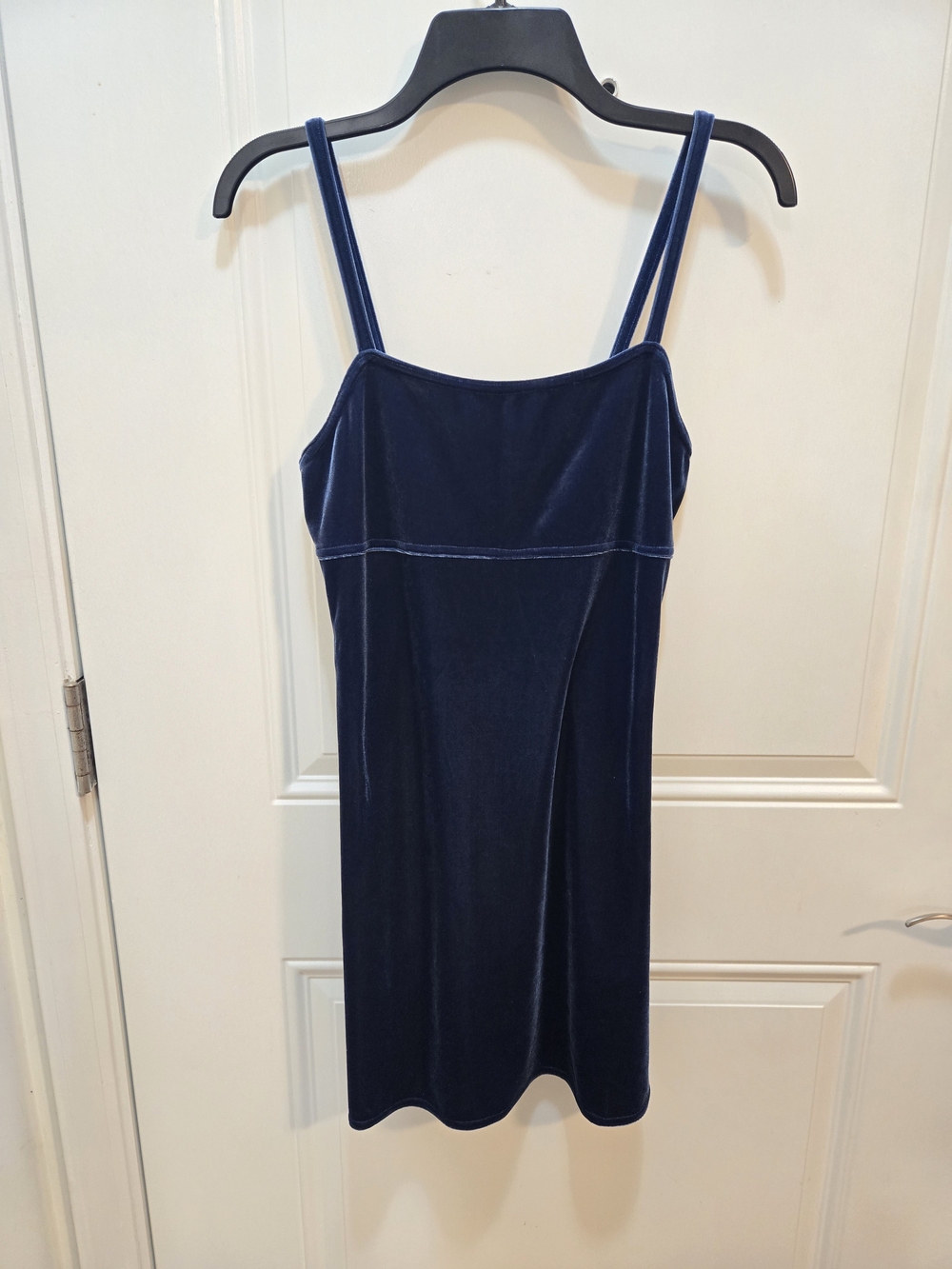 Roberta Roller Rabbit Navy Velvet Spaghetti-Strap Mini Dress
